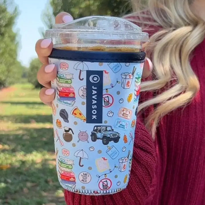 Reusable Cup Sleeve, Fast Talker, Lightweight Design, Neoprene Construction for Coffee Cups, Daily Commutes and Dry Hands, 4 Size Options image 12