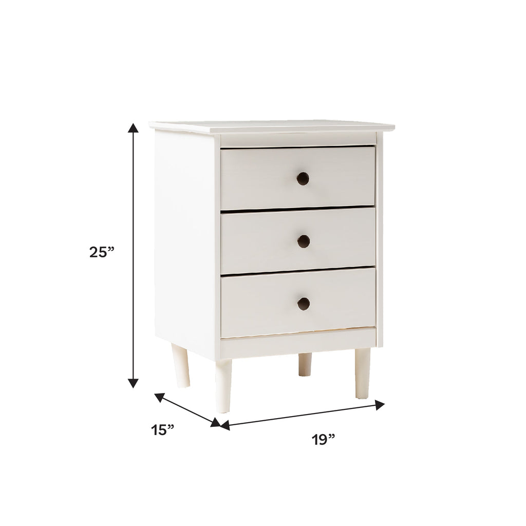 Nightstand, Spencer Solid Transitional Wood for Bedrooms, Bedside Essentials and Everyday Storage, 2 Size Options image 12