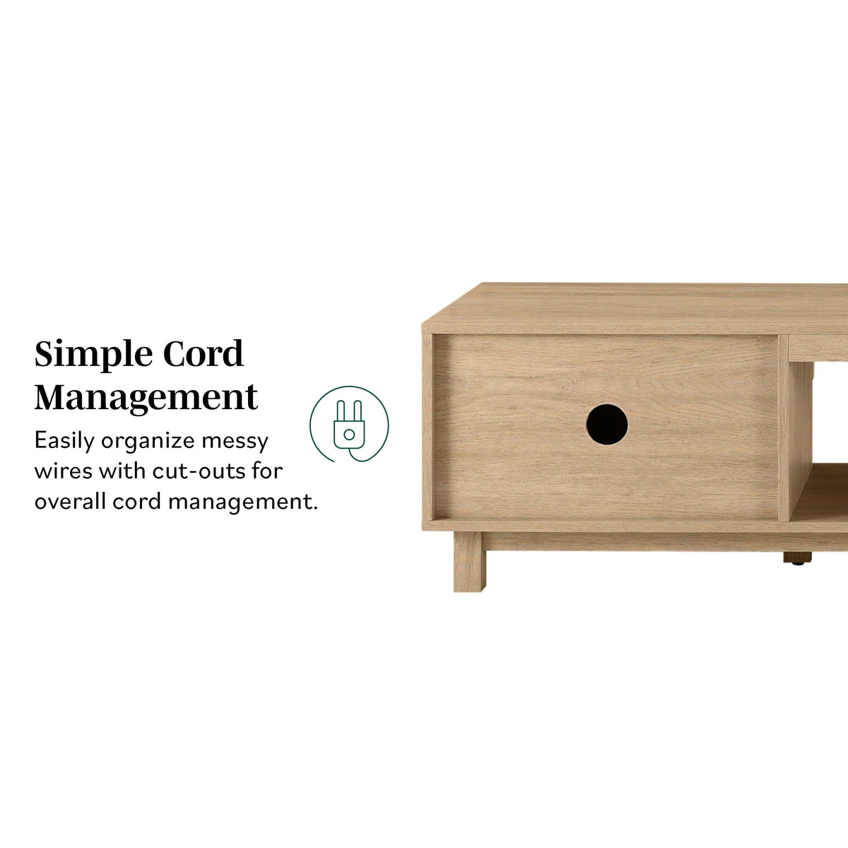 TV Stand, Reema Arundo Scandinavian Reeded for Television Displays, Consoles and Organized Living Spaces, 2 Sizes and 2 Colors image 12