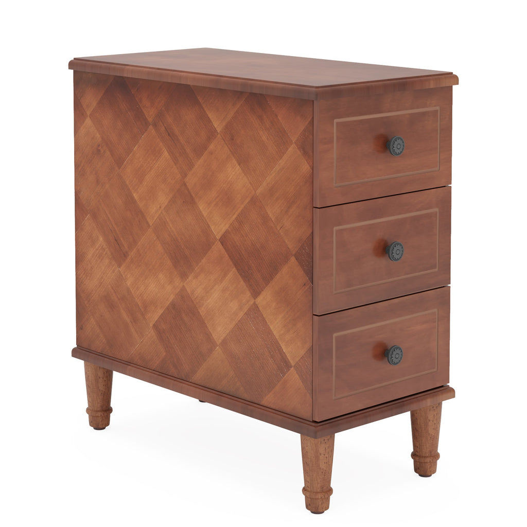 Nightstand, Fully Assembled Narrow Side Table with 3, Stain-Resistant Finish for Bedside Storage, Bedroom Organization and Guest Rooms image 12
