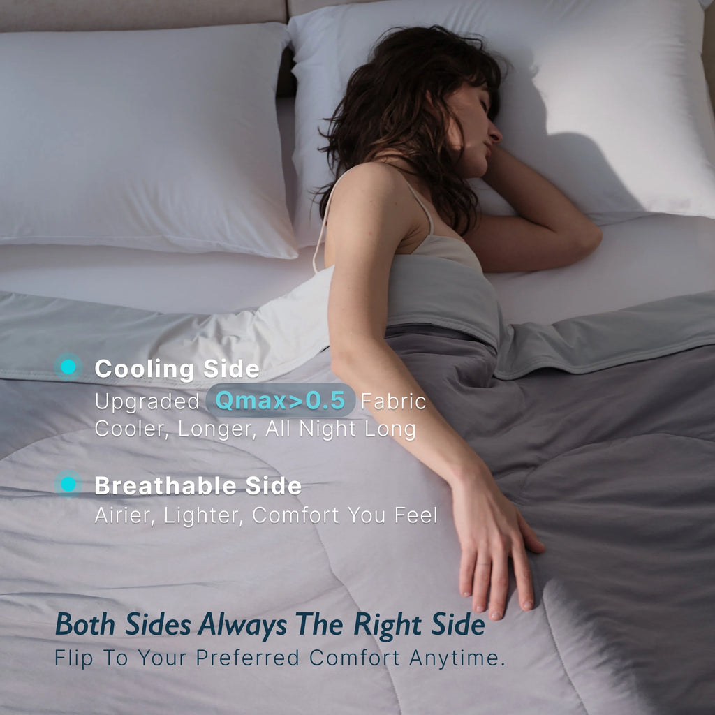 Bed Comforter, Cooling 2.0, Lightweight Design for Everyday Bedding and Comfortable Sleep, 3 Sizes and 3 Colors image 12