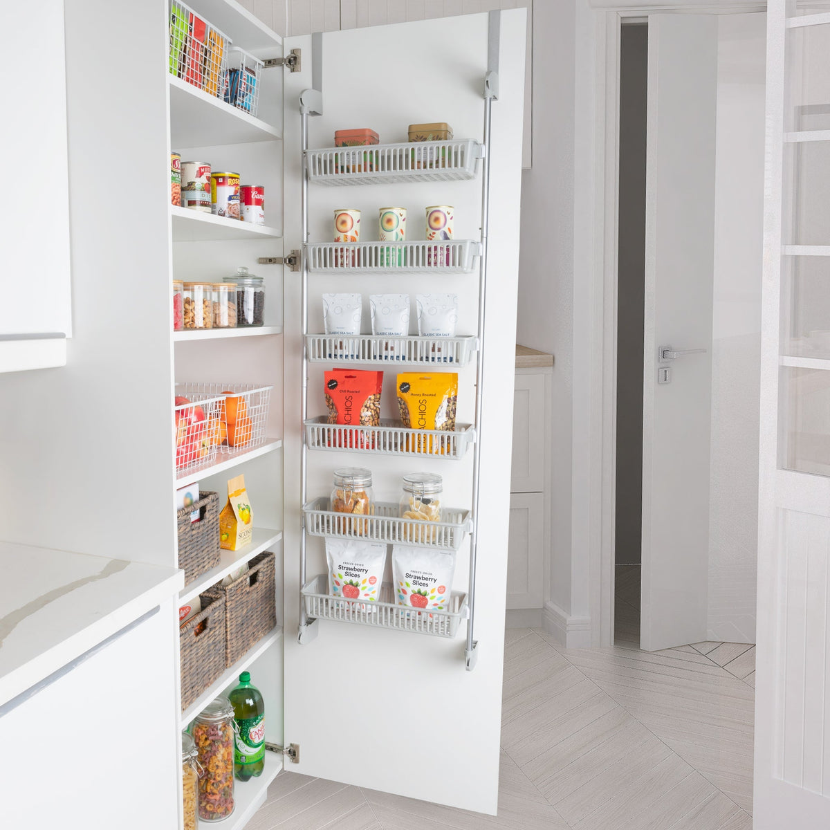 Home Storage Organizer, Over Door Pantry Multiple Sizes for Closets, Shelves and Everyday Organization, 3 Sizes and 5 Colors image 12