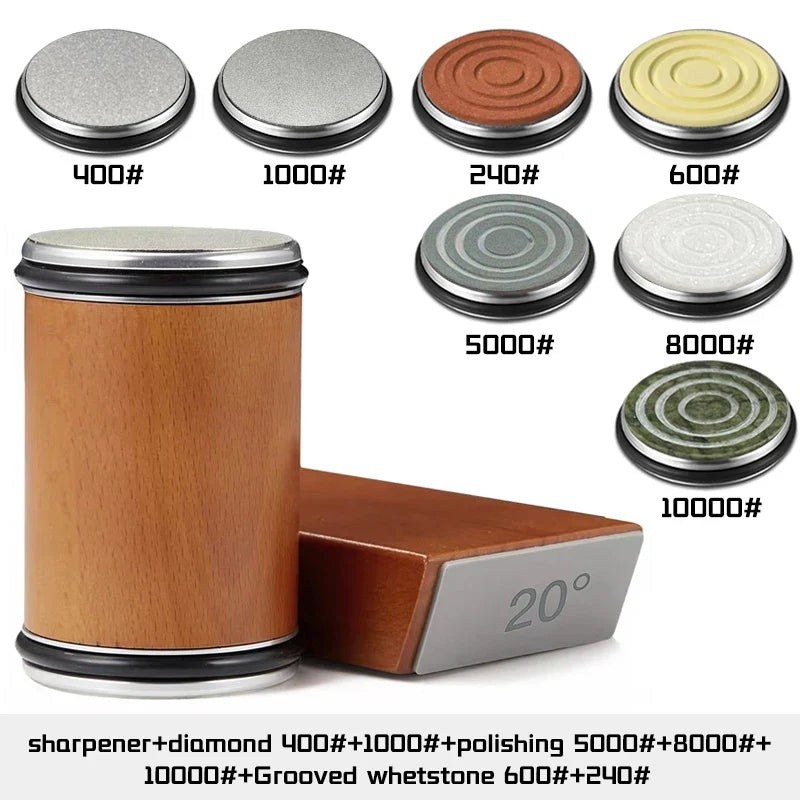 Rolling Knife Sharpener, with Magnetic Base 15° & 20° Angle Guide for Everyday Meal Prep and Home Kitchens, 15 Color Options image 12