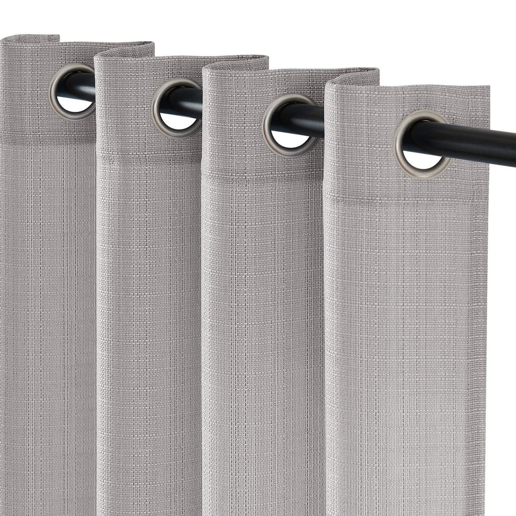 Window Curtain, Solid Linen Textured Grommet Curtains (2, Lightweight Design for Windows, Room Styling and Everyday Privacy image 12