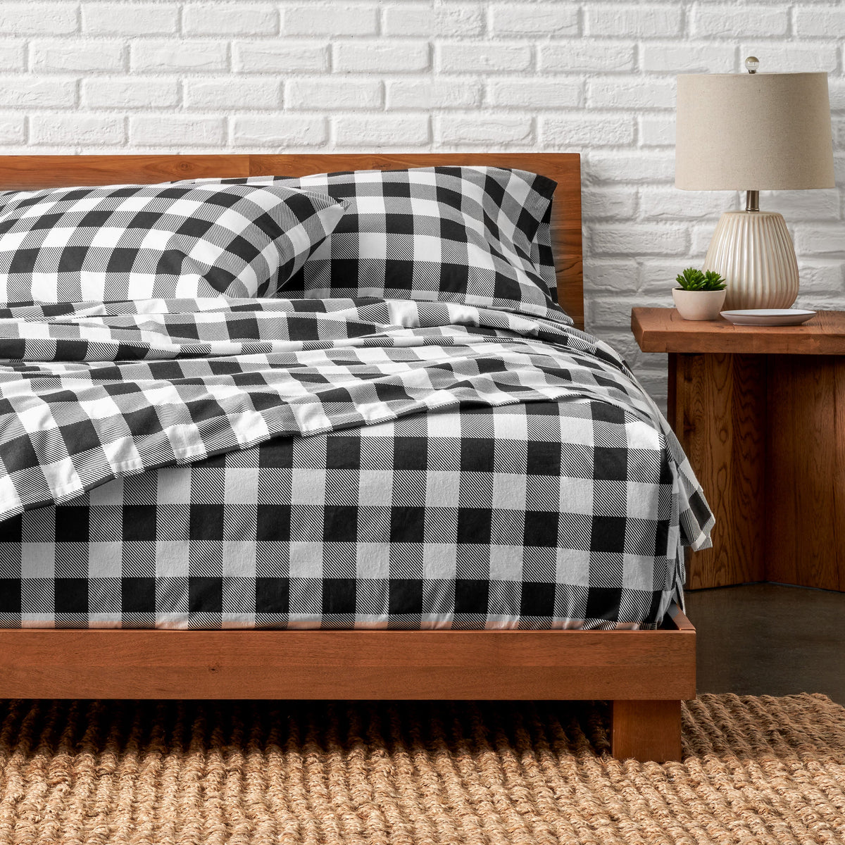 Bed Sheet Set, Cotton Flannel Prints for Master Bedrooms, Guest Beds and Daily Use, 7 Sizes and 30 Colors image 12