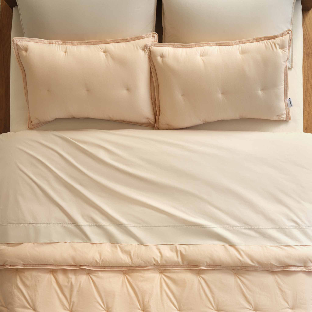 Bed Comforter, Washed Classic Percale, Machine-Washable Care for Everyday Bedding and Comfortable Sleep, 3 Sizes and 8 Colors image 12