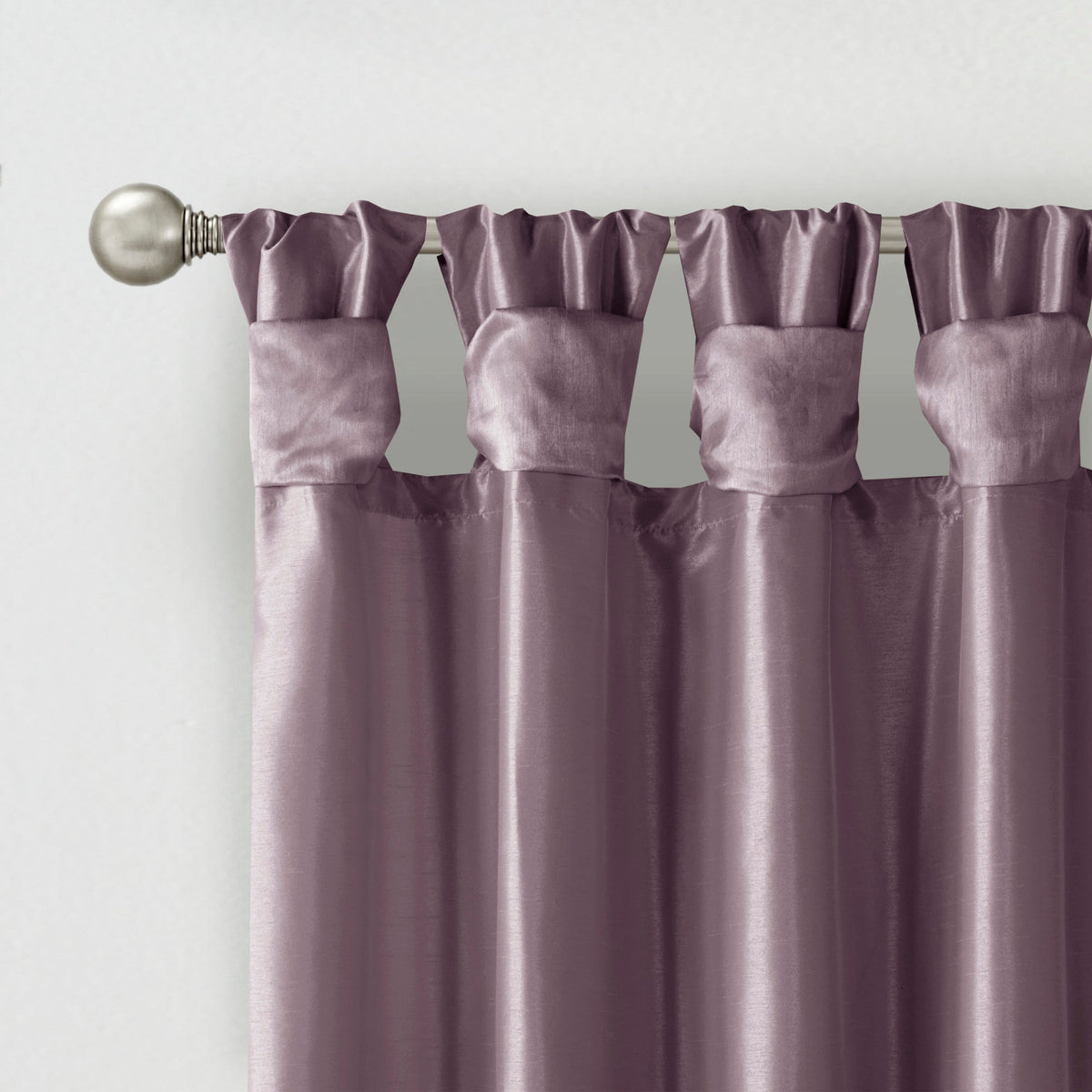 Window Curtain, Emilia Twist Tab Lined Panel, Machine-Washable Care for Windows, Room Styling and Everyday Privacy, 5 Sizes and 14 Colors image 12