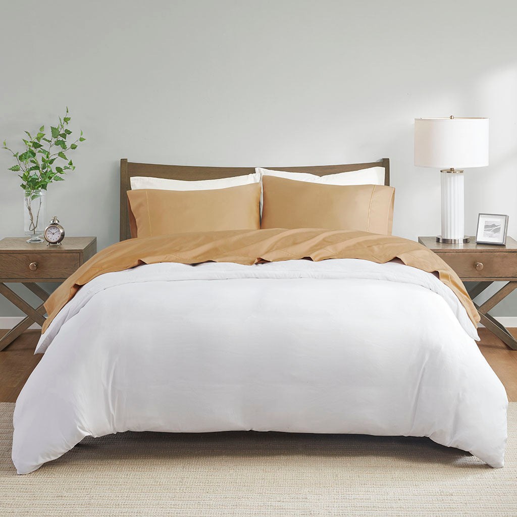 Bed Sheet Set, 600 Thread Count Pima Cotton Pima Cotton, Machine-Washable Care for Everyday Bedroom Comfort and Guest Rooms image 12