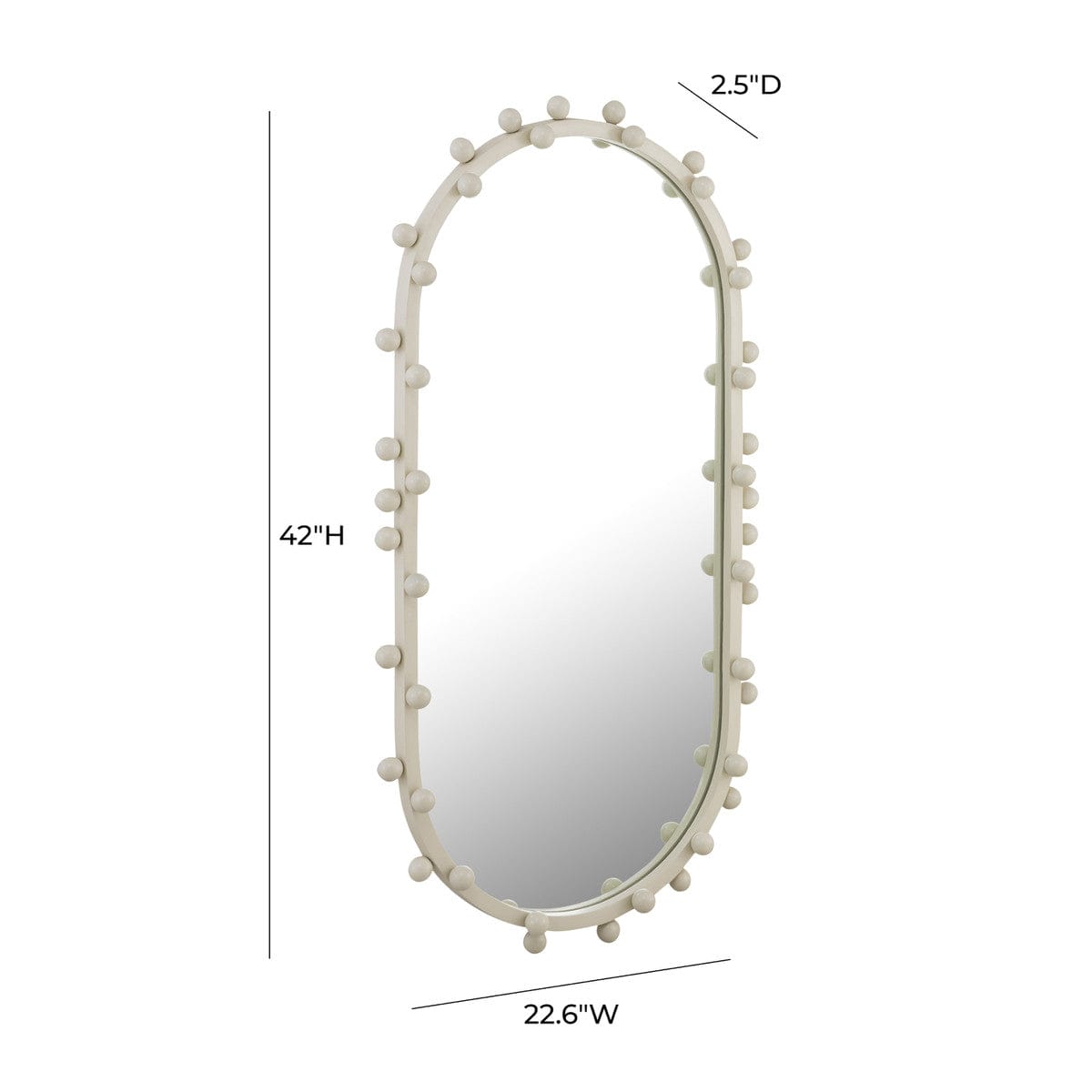 Home Wall Decor, Orbs Oval Mirror for Hallways, Home Offices and Living Spaces, 2 Size Options image 12