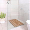 Bath Linen, Bel Air Indoor or Outdoor Shower and Mat 31.4″ for Daily Bathroom Routines and Guest Baths, 2 Style Options image 12