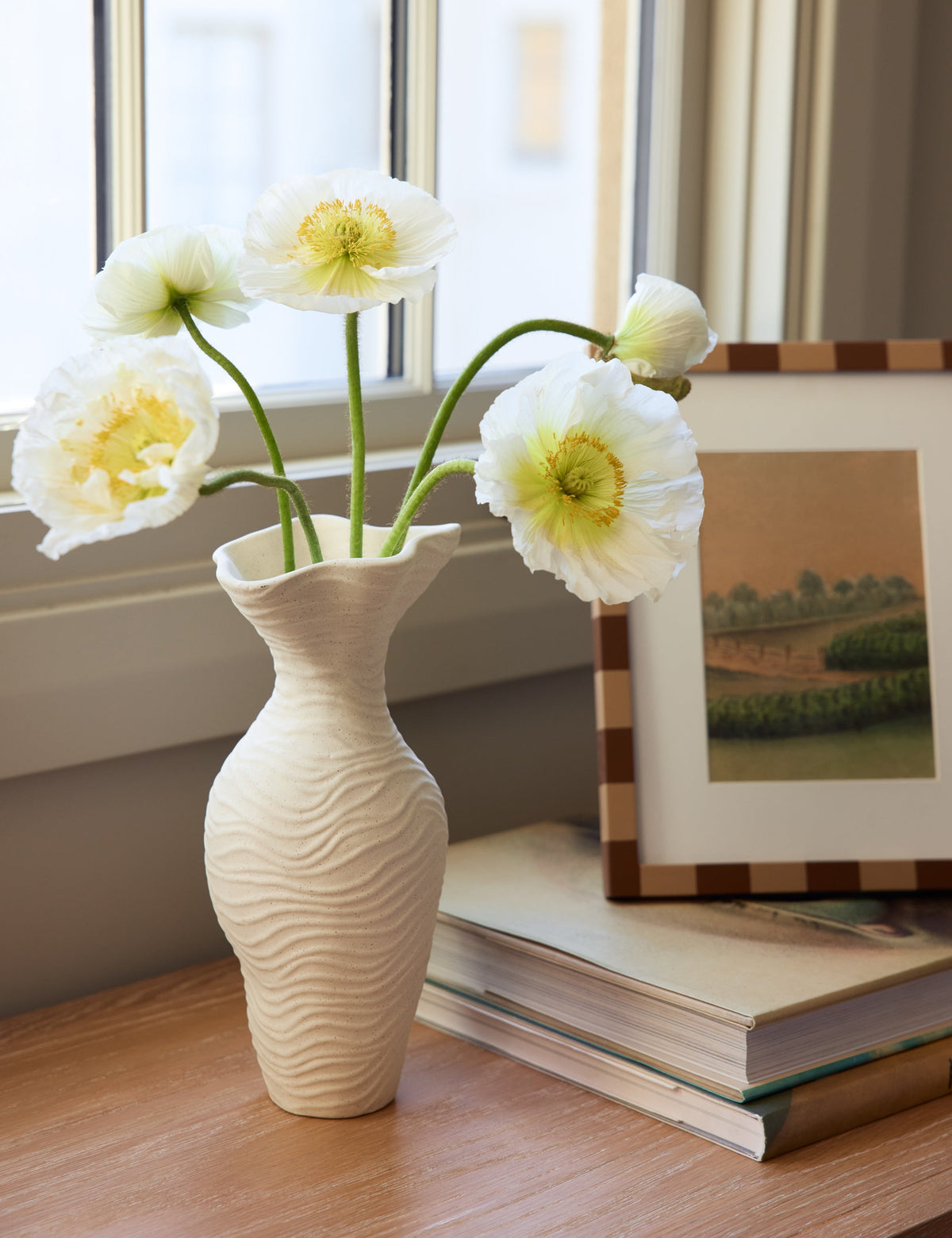 Decorative Vase, Wrinkle for Flowers, Shelves and Living Spaces, 2 Style Options, Designed for Tabletop Arrangements and Home Decor image 12