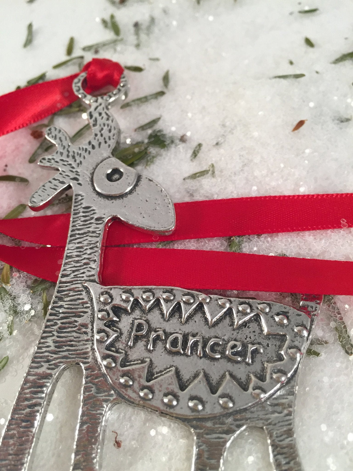 Seasonal Home Decor, Reindeer American Handmade Pewter Ornament for Holiday Displays, Shelves and Festive Rooms, 9 Style Options image 12