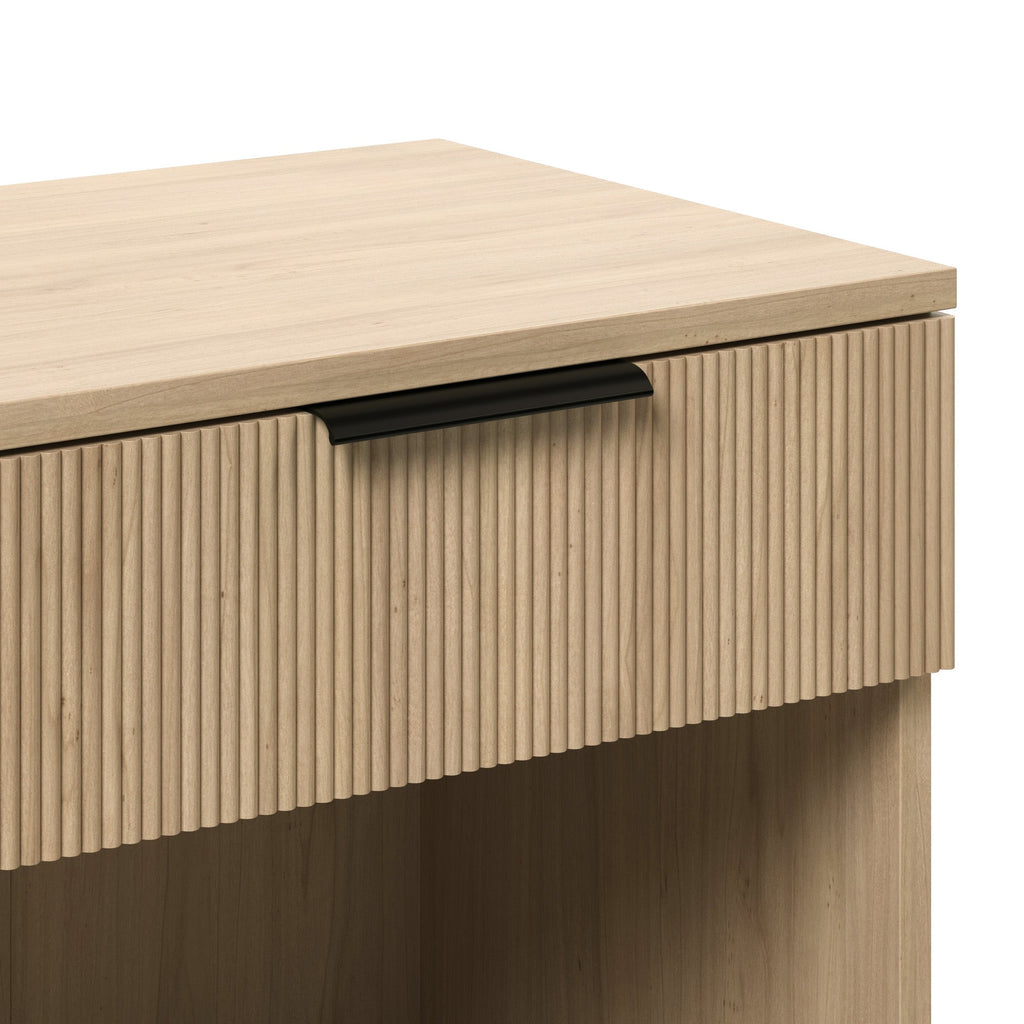 Nightstand, Paris Modern Scandinavian Reeded for Bedside Storage, Bedroom Organization and Guest Rooms, 2 Sizes and 3 Colors image 12