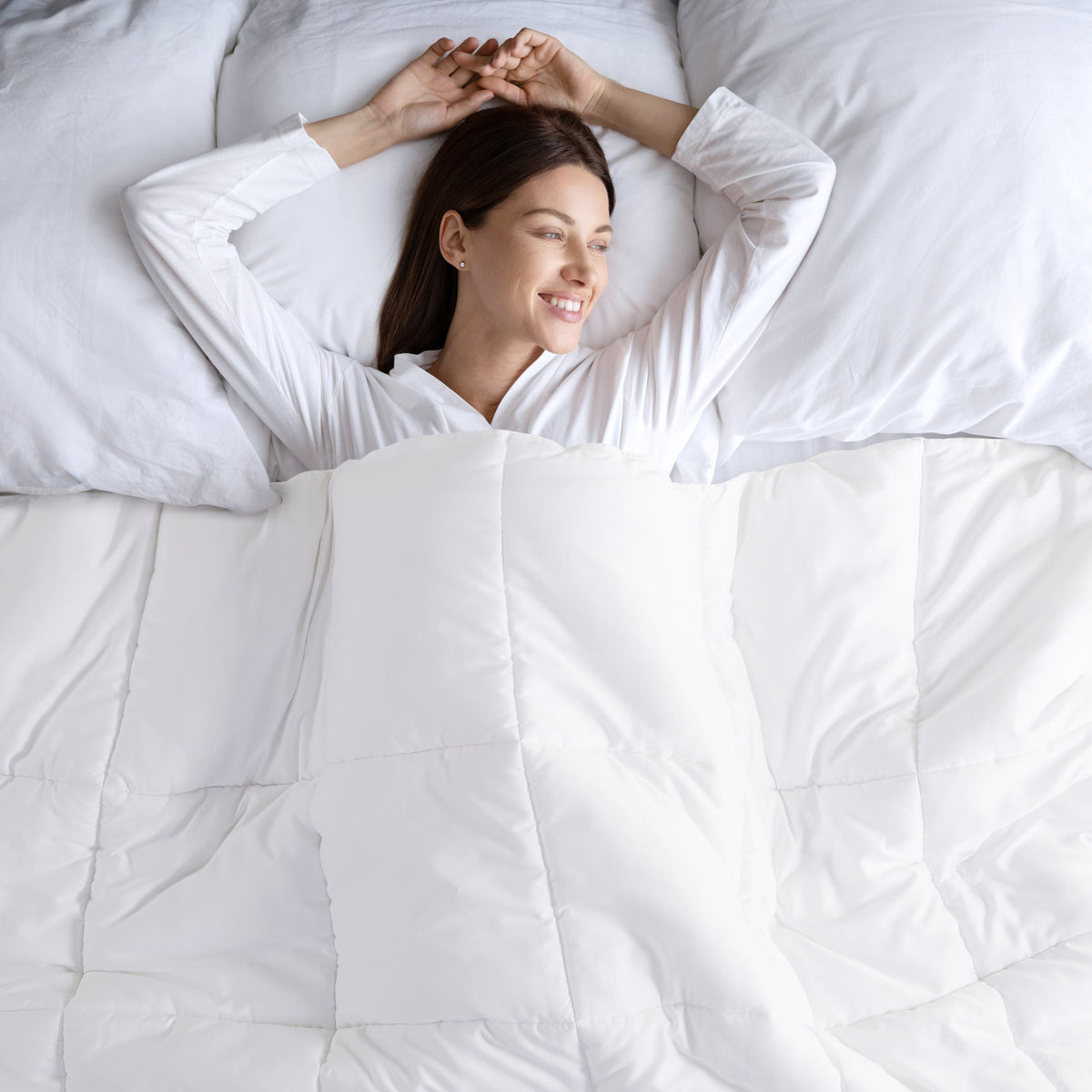 Down Alternative Comforter, Winfield 300 Thread Count Cotton Shell, Machine-Washable Care for Everyday Bedding and Comfortable Sleep image 12