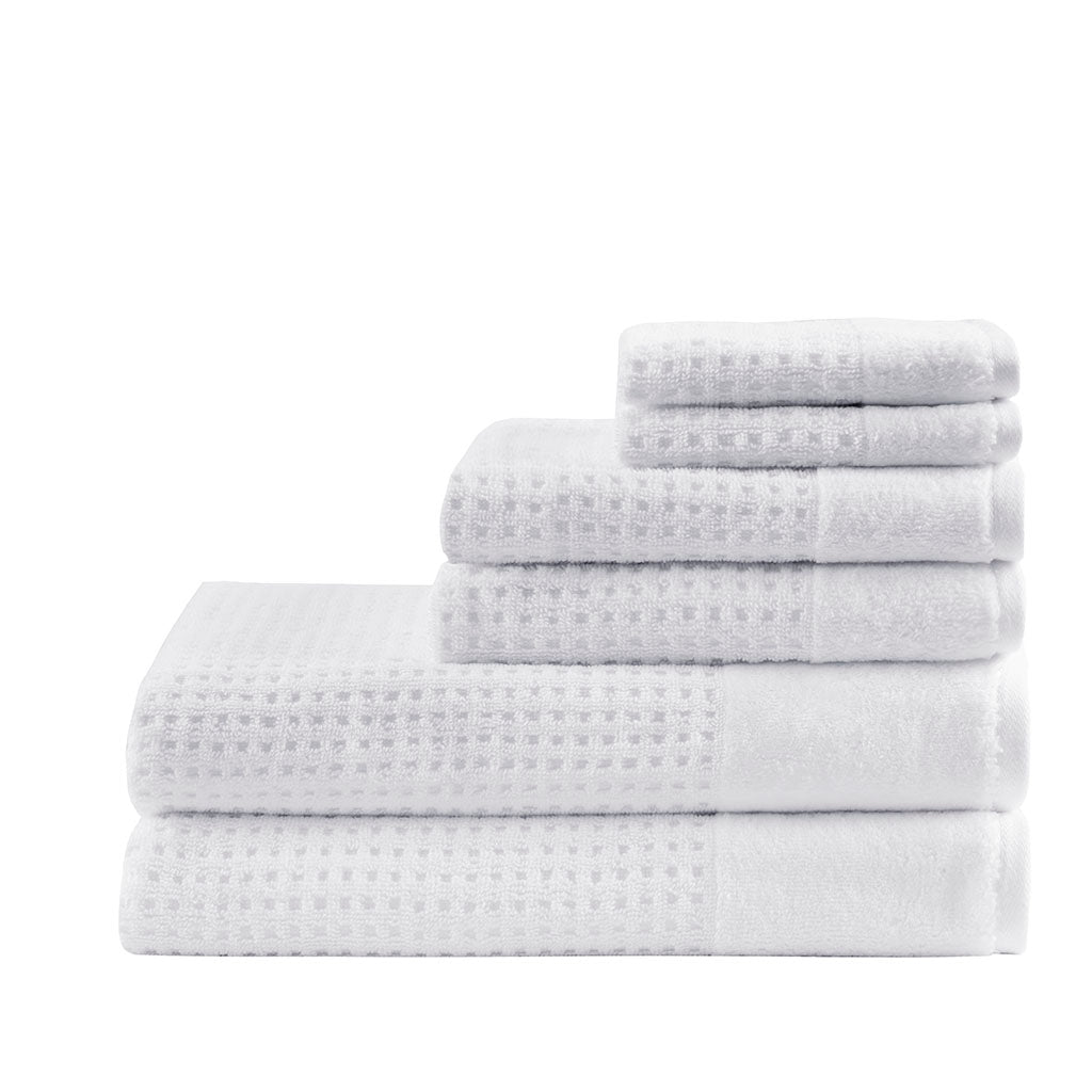 Bath Linen, Spa Waffle Cotton Waffle Jacquard, Lightweight Design, Machine-Washable Care for Home Bathrooms and Everyday Care image 12