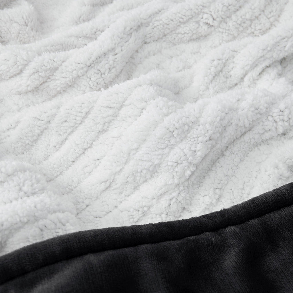 Cozy Throw Blanket, Solid Flannel Heated for Sofas, Beds and Relaxing at Home, 5 Sizes and 11 Colors image 12