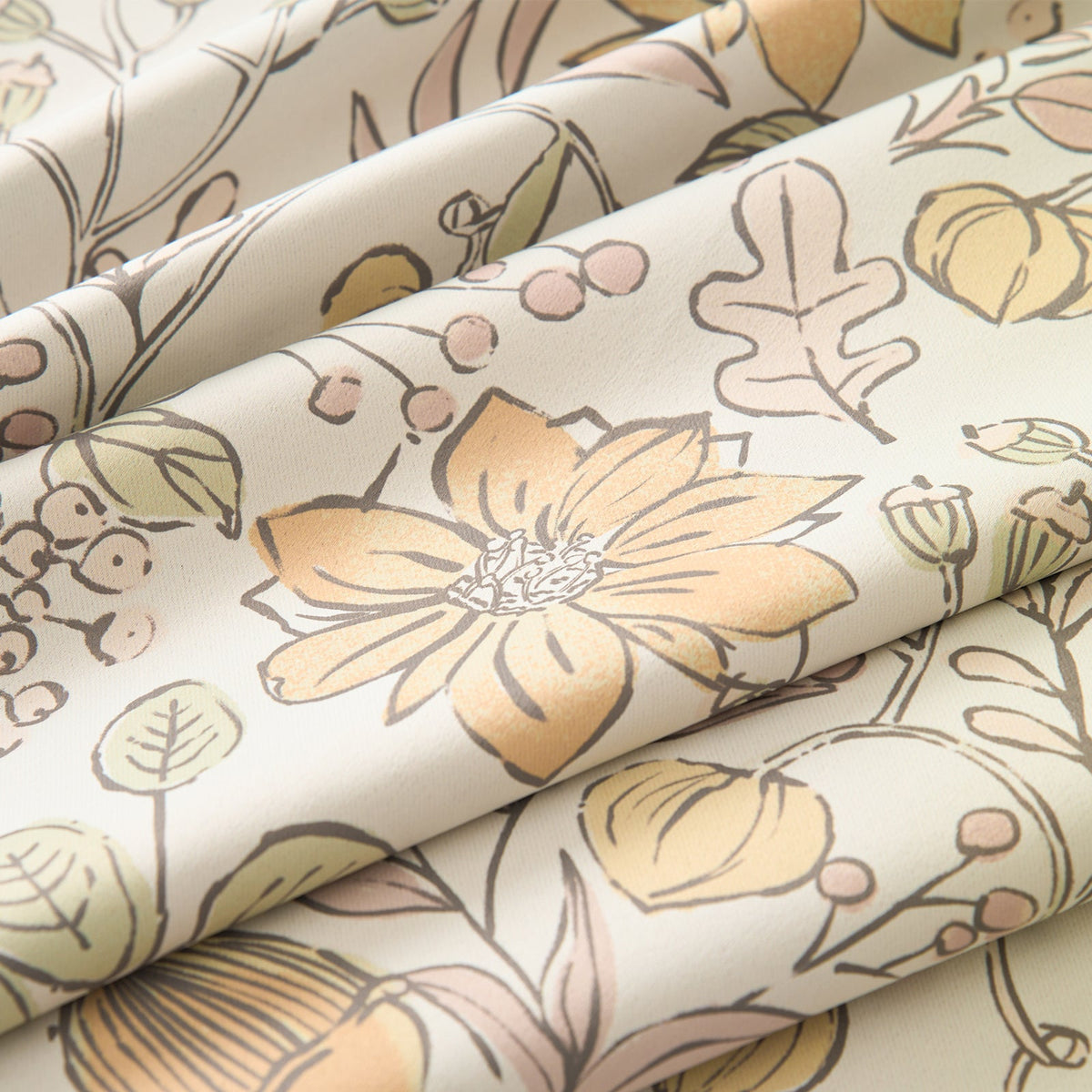 Window Curtain, Botanical Sketch Floral Curtains (2 Panels), Lightweight Design for Windows, Room Styling and Everyday Privacy image 12
