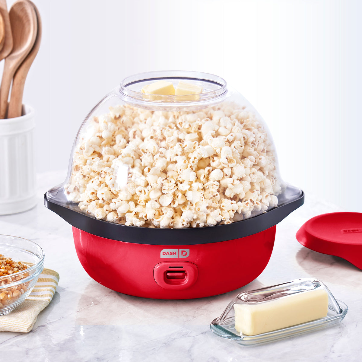 Stovetop Popcorn Popper, SmartStore Stirring Maker for Homemade Popcorn, Movie Nights and Everyday Snacking, 2 Color Options image 13
