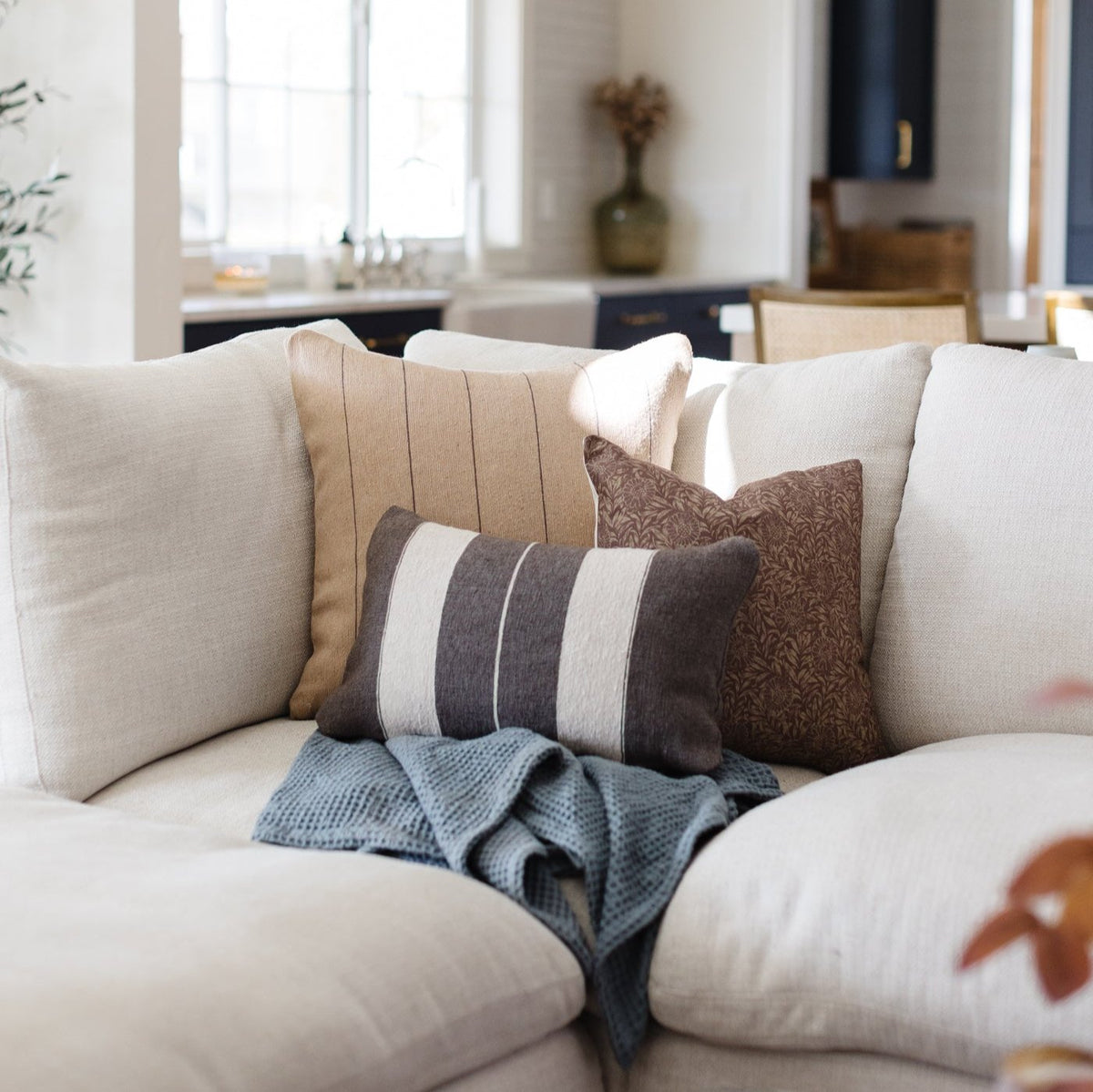 Decorative Pillow Cover Set, Colette 18" 22" 24" 26", Lightweight Design, Machine-Washable Care for Sofas, Beds and Living Room Accents image 13