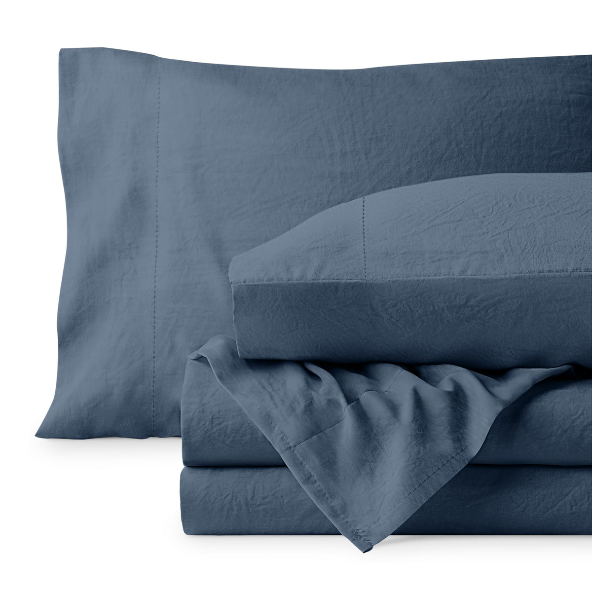 Bed Sheet Set, Ultra Soft Washed for Master Bedrooms, Guest Beds and Daily Use, 5 Sizes and 14 Colors image 13