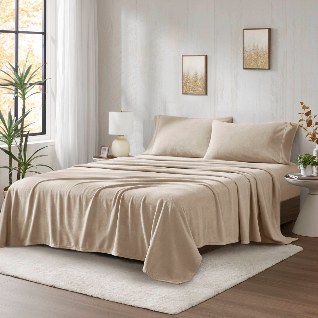 Bed Sheet Set, Micro Fleece, Machine-Washable Care for Everyday Bedroom Comfort and Guest Rooms, 6 Sizes and 15 Colors image 13