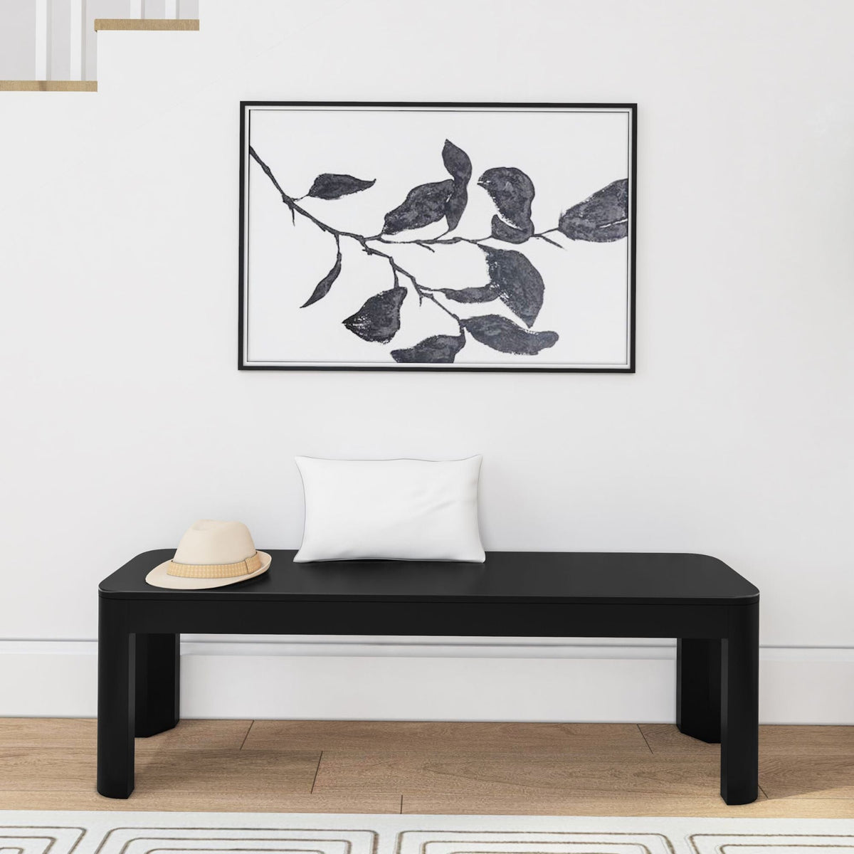 Dining Bench, Contour 58" for Dining Tables, Family Meals and Kitchen Seating, 2 Sizes and 3 Colors image 13