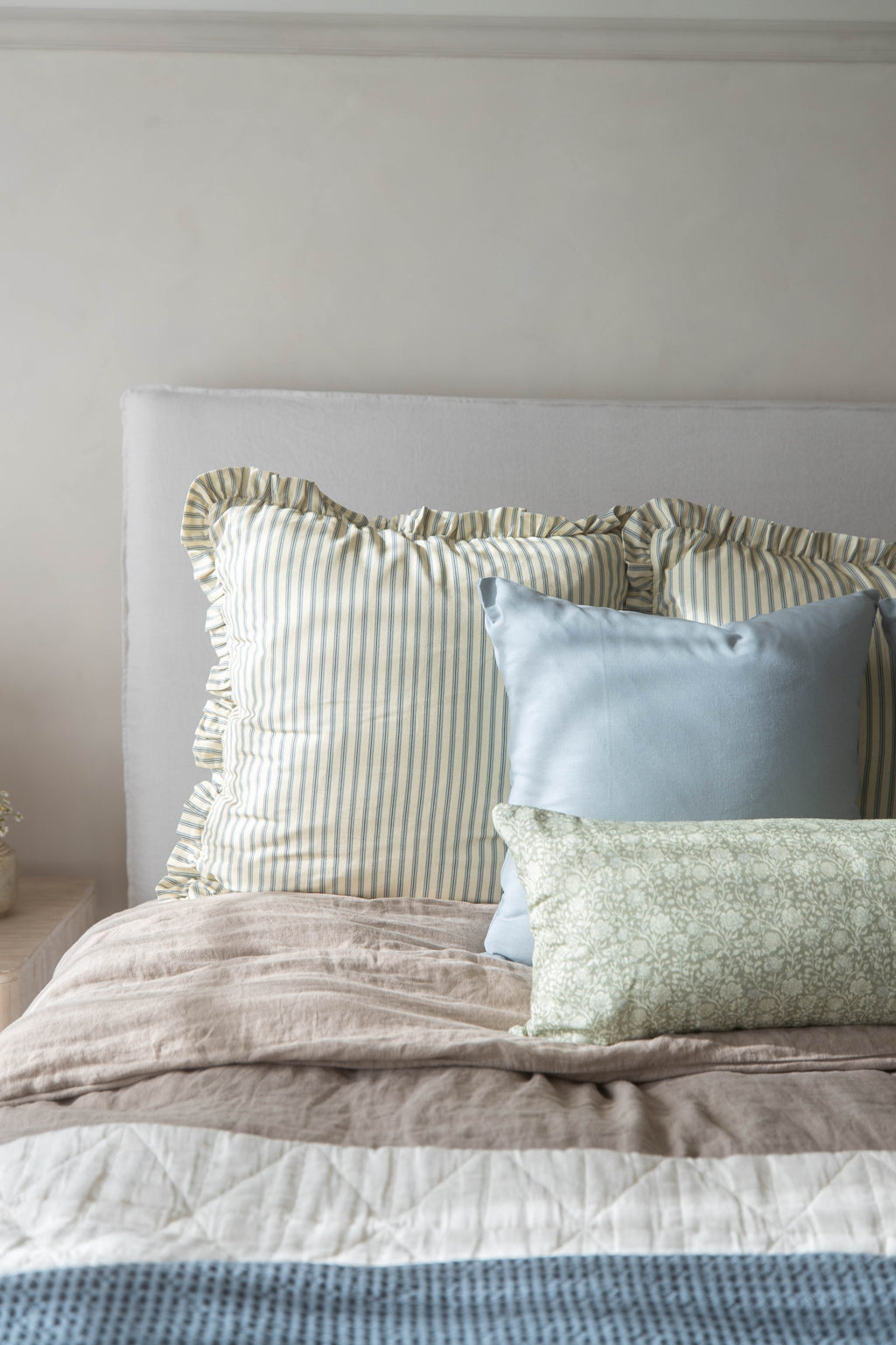 Decorative Pillow Cover Set, Ellis Ruffle 18" 20" 22" 26" 12x20" 12x40", Machine-Washable Care for Sofas, Beds and Living Room Accents image 13