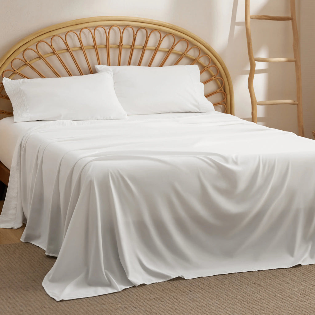 Bed Sheet Set, Ruched, Cooling Comfort, Breathable Construction for Master Bedrooms, Guest Beds and Daily Use, 7 Sizes and 14 Colors image 13