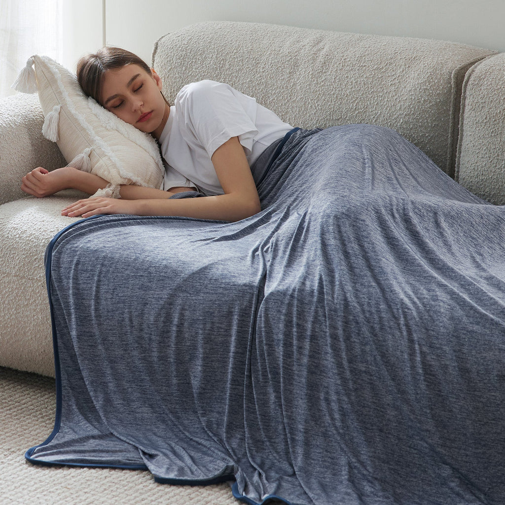 Cozy Throw Blanket, Reversible Cooling for Sofas, Beds and Relaxing at Home, 4 Sizes and 7 Colors image 13