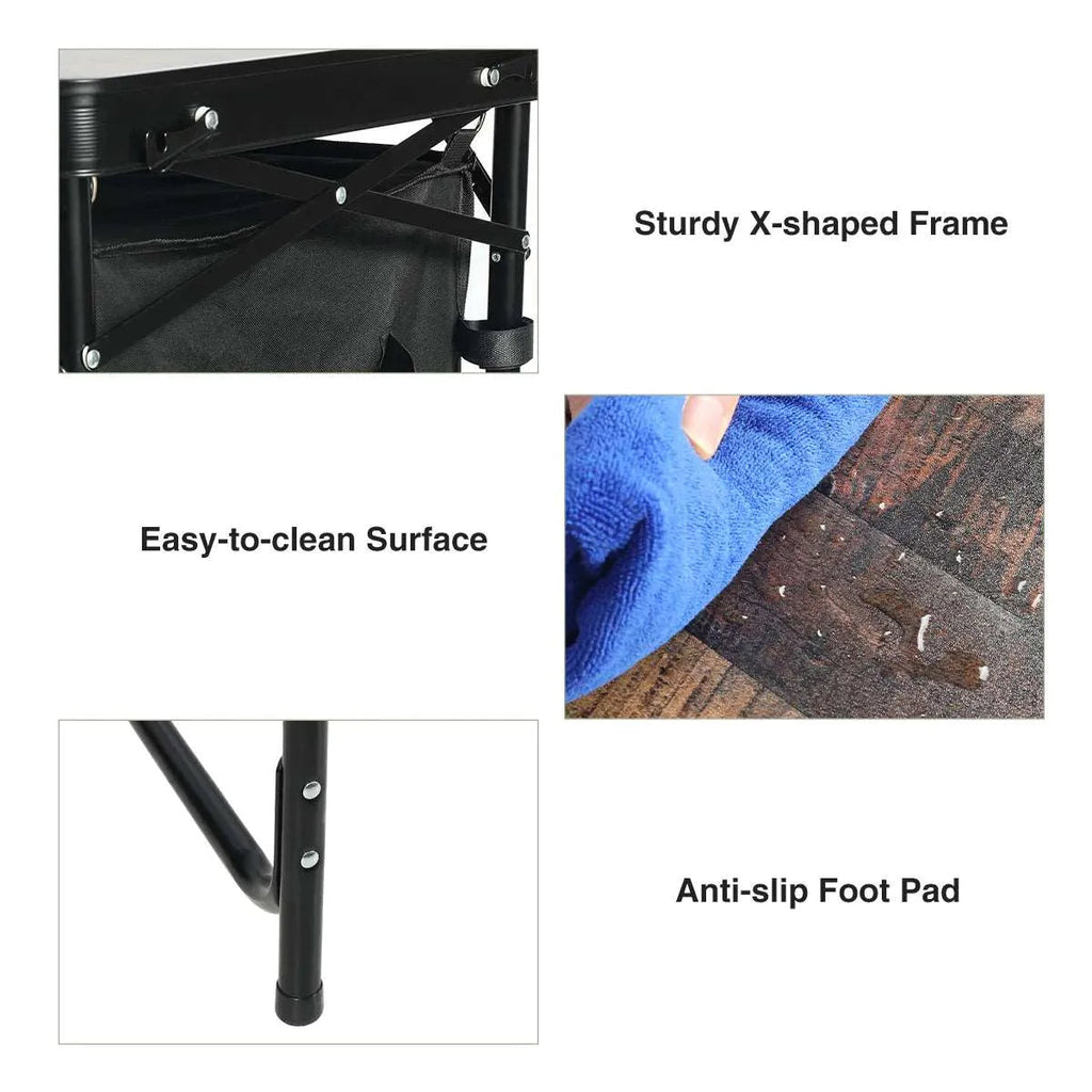 Home Storage Organizer, Portable Camping Kitchen Table with, Lightweight Design for Bedrooms, Laundry Rooms and Living Spaces image 13