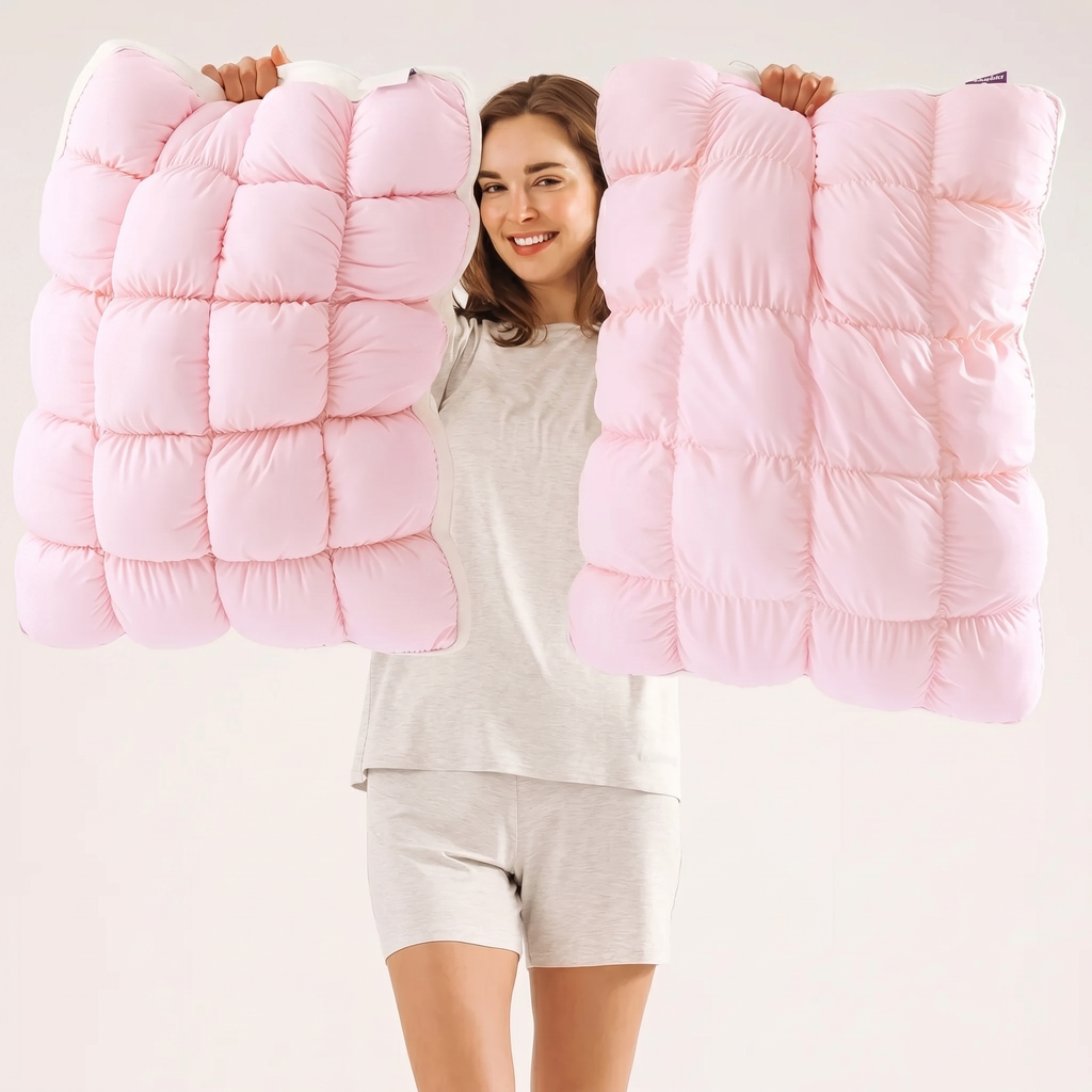 Bed Pillow, Puff, Cooling Comfort for Everyday Sleep and Guest Room Bedding, 2 Sizes and 7 Colors image 13