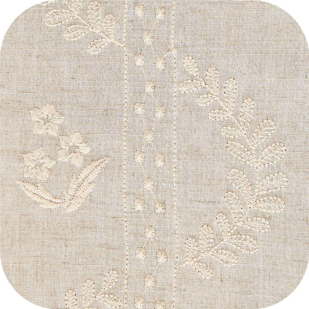Window Curtain, Embroidered Vine Floral Linen Curtains (2, Lightweight Design for Bedrooms, Living Rooms and Home Privacy image 13