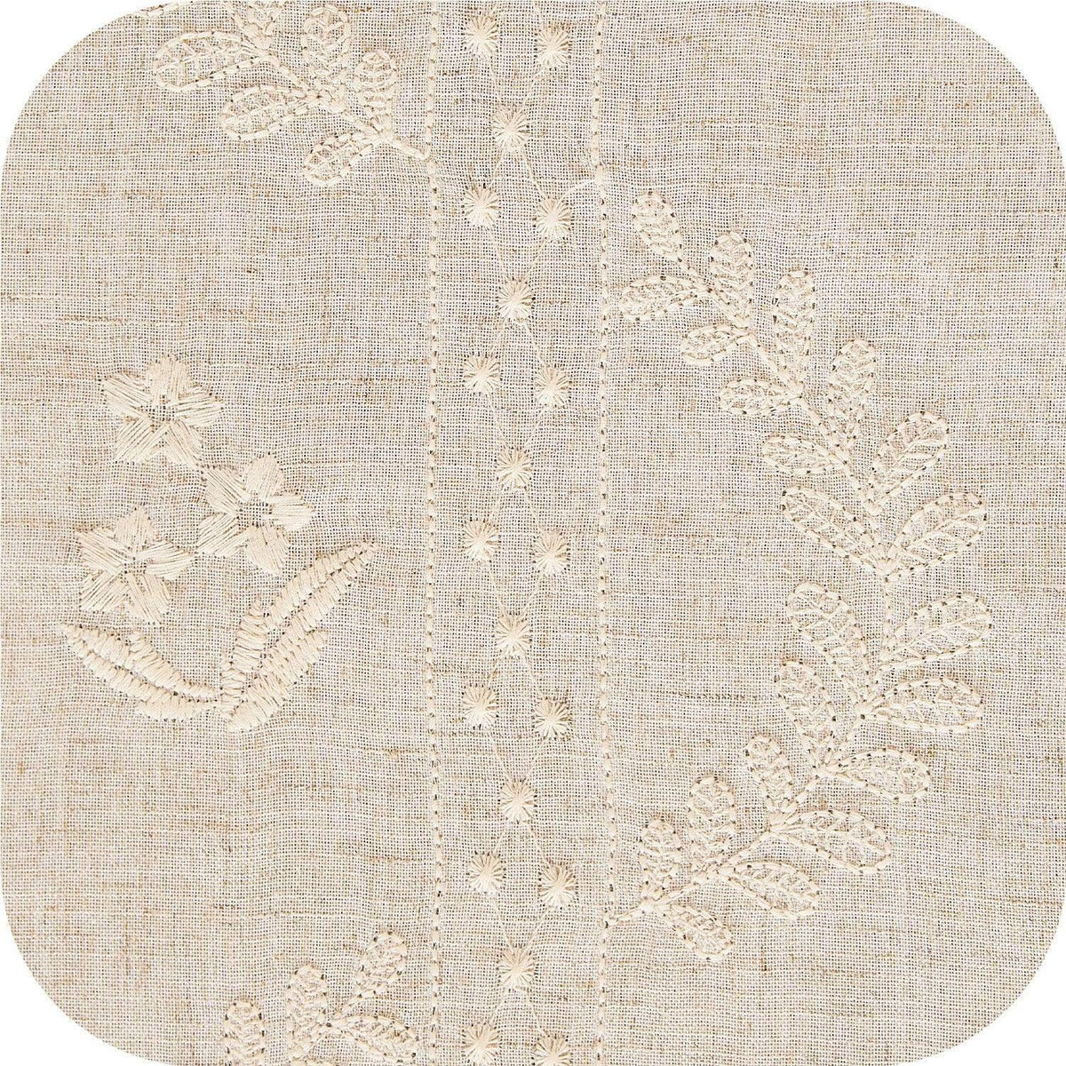 Window Curtain, Embroidered Vine Floral Linen Curtains (2, Lightweight Design for Bedrooms, Living Rooms and Home Privacy image 13