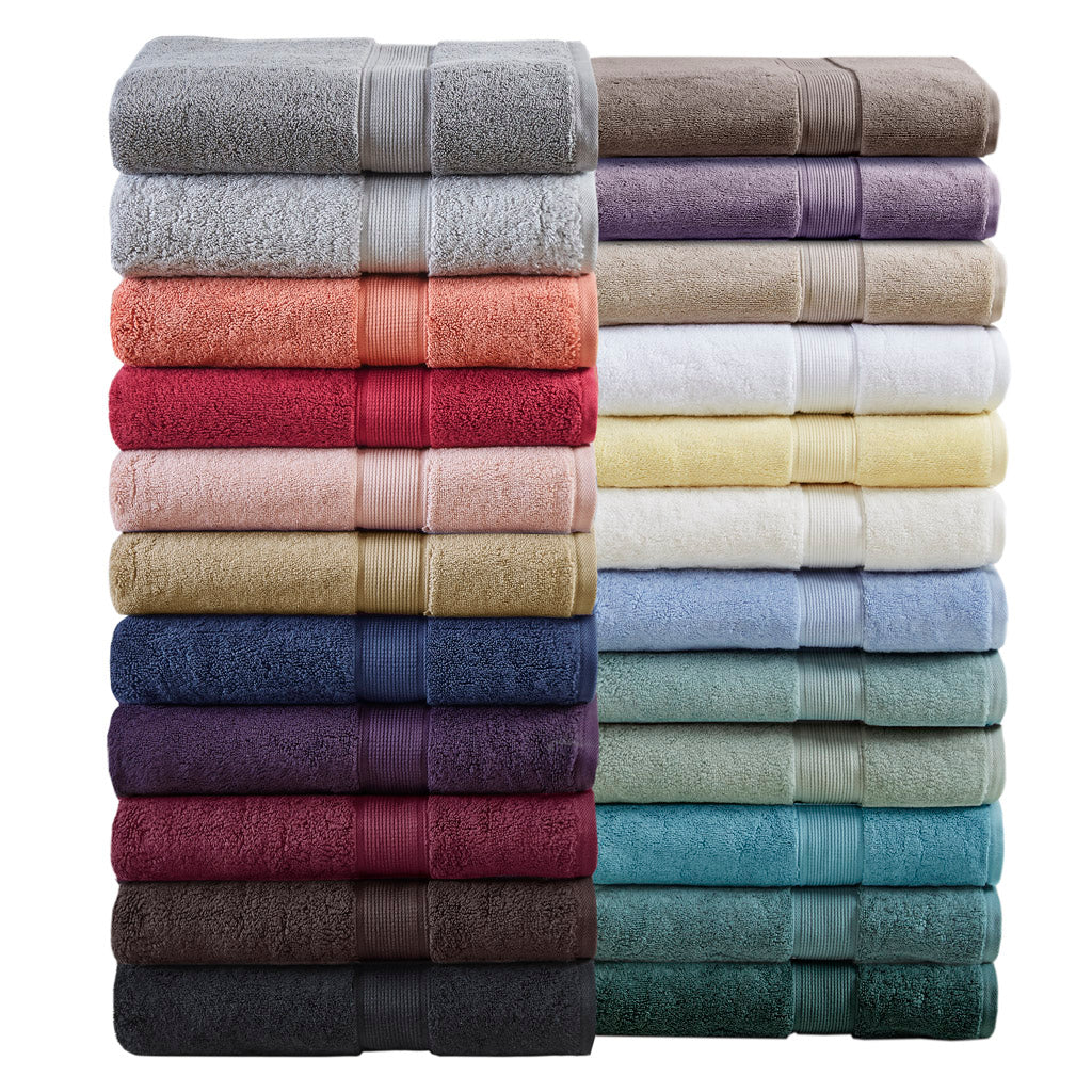 Bath Linen, 800GSM Premium Long Staple Cotton 8 Piece, Machine-Washable Care for Home Bathrooms and Everyday Care, 26 Color Options image 13