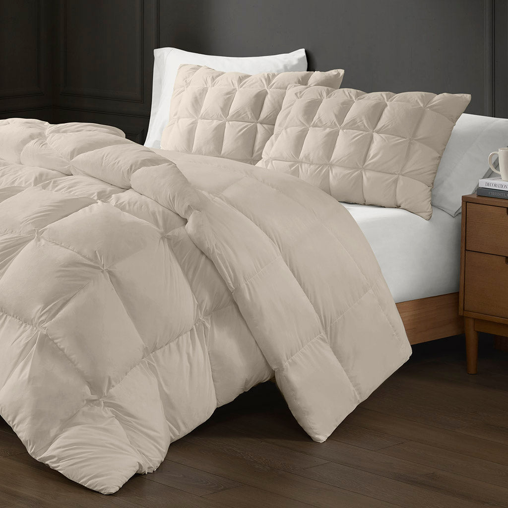 Down & Feather Comforter, Stay Puffed Overfilled Alternative, Breathable Construction for Everyday Bedding and Comfortable Sleep image 13