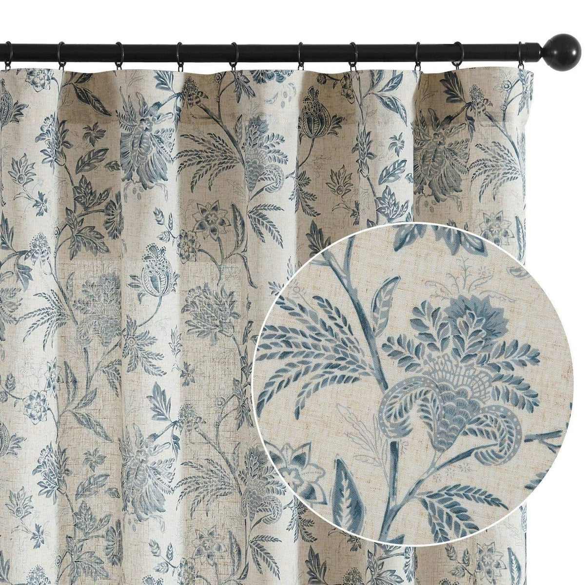 Window Curtain, Vintage Botanical Vine & Multi Floral Curtains for Windows, Room Styling and Everyday Privacy, 5 Sizes and 4 Colors image 13