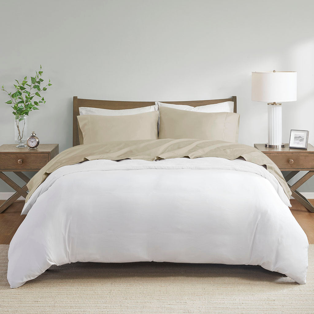 Bed Sheet Set, 600 Thread Count Pima Cotton Pima Cotton, Machine-Washable Care for Everyday Bedroom Comfort and Guest Rooms image 13