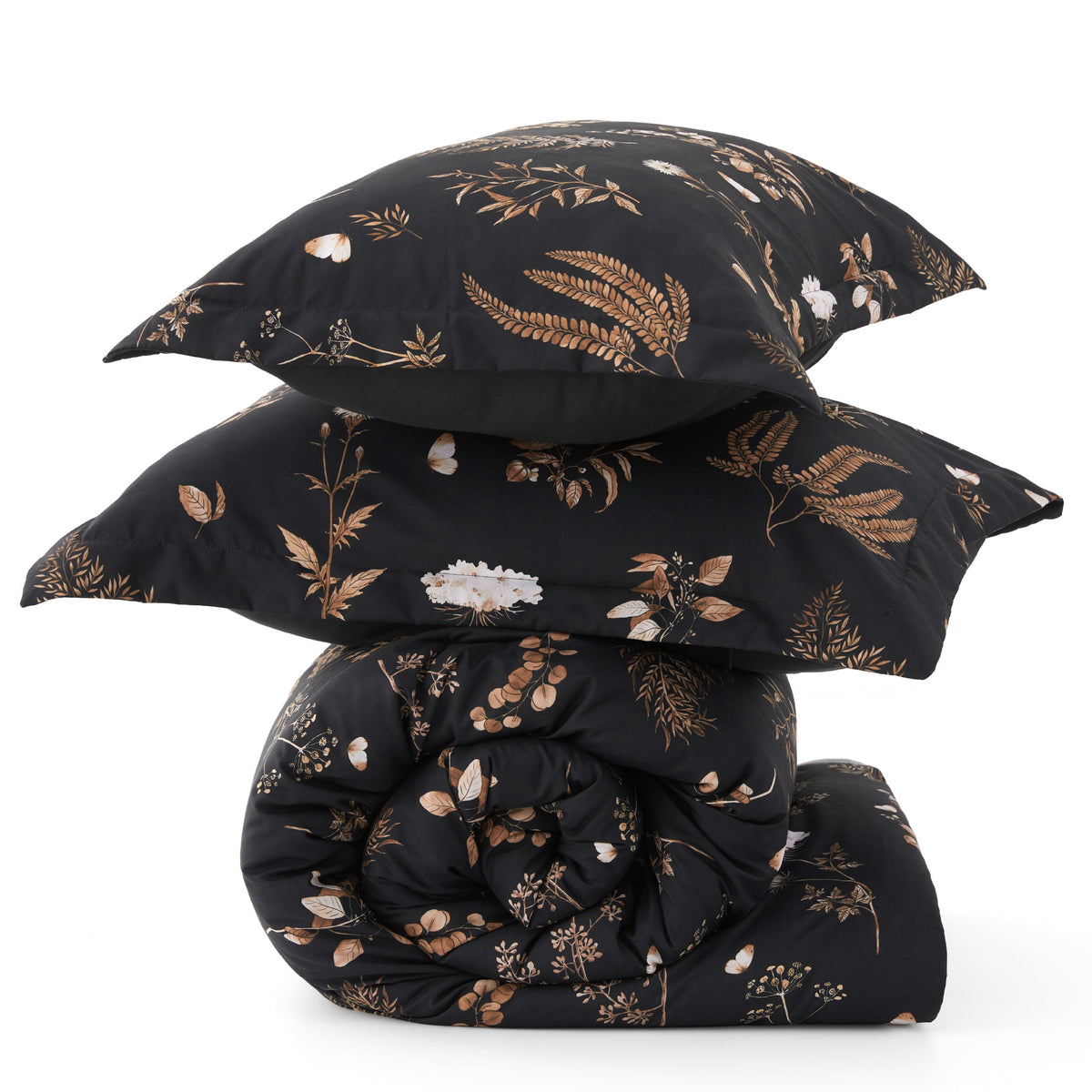 Bed Comforter, Retro Botanical Set for Everyday Bedding and Comfortable Sleep, 4 Sizes and 9 Colors image 13