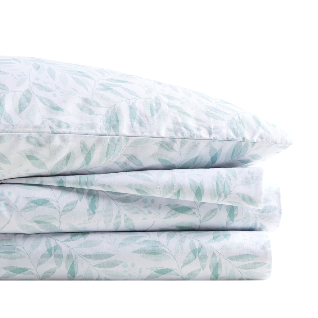 Bed Sheet Set, 200 Thread Count Printed Cotton, Breathable Construction, Machine-Washable Care for Master Bedrooms, Guest Beds and Daily Use image 13