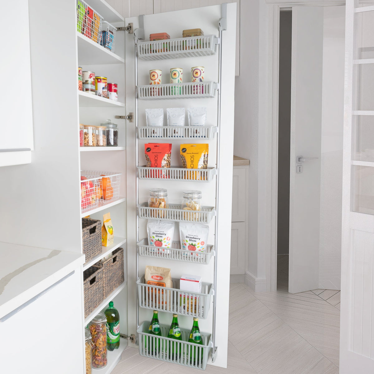 Home Storage Organizer, Over Door Pantry Multiple Sizes for Closets, Shelves and Everyday Organization, 3 Sizes and 5 Colors image 13