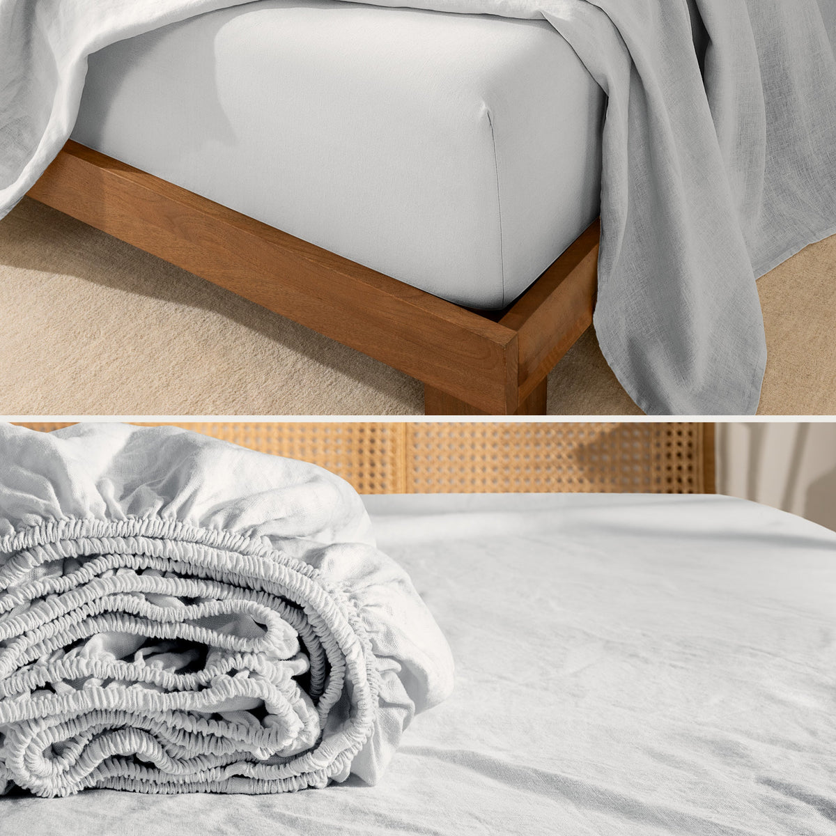 Bed Sheet Set, European Linen for Everyday Bedroom Comfort and Guest Rooms, 7 Sizes and 5 Colors image 14