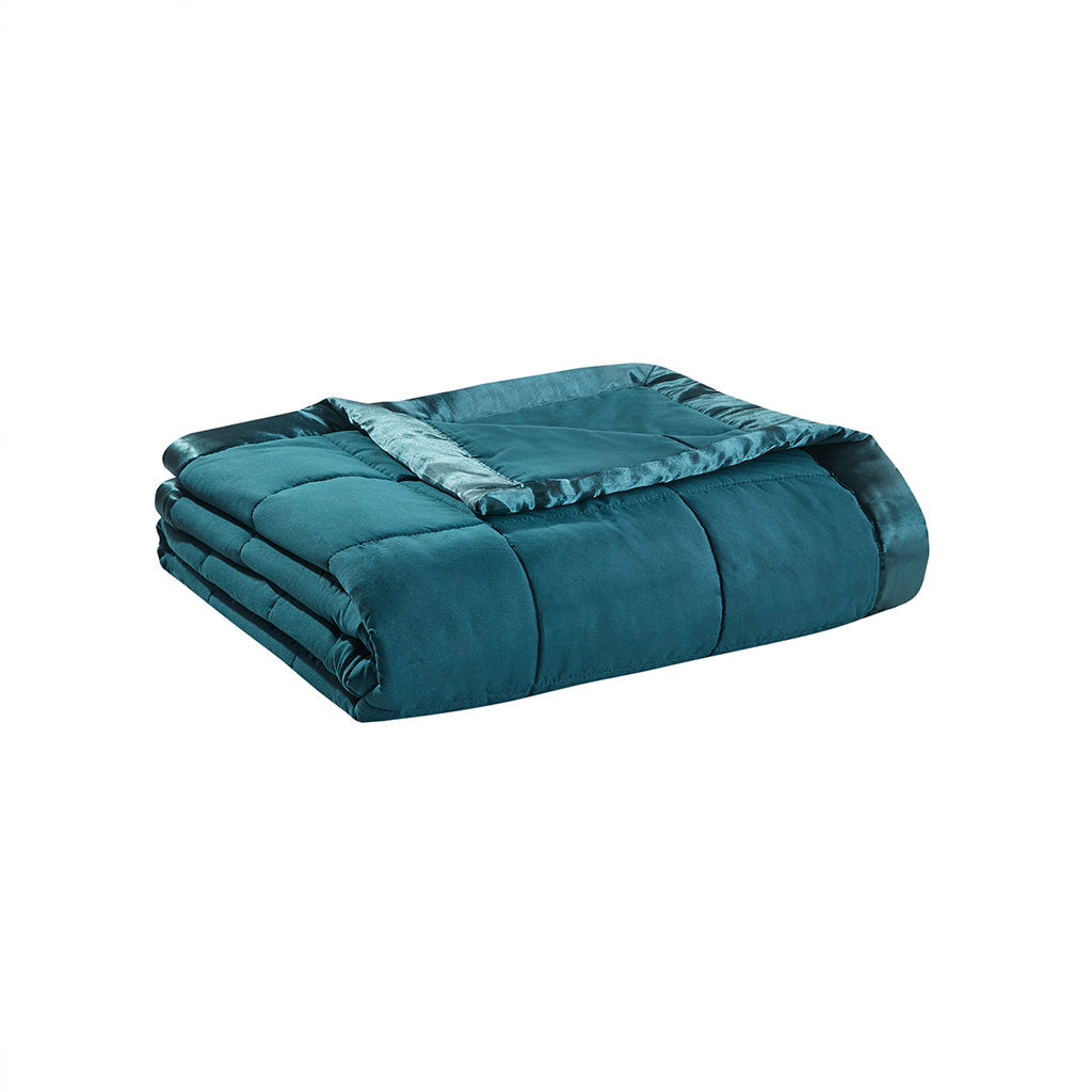 Cozy Throw Blanket, Windom Lightweight Down Alternative with Satin, Machine-Washable Care for Living Rooms, Bedrooms and Everyday Lounging image 14