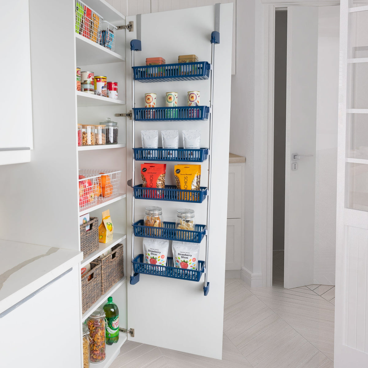 Home Storage Organizer, Over Door Pantry Multiple Sizes for Closets, Shelves and Everyday Organization, 3 Sizes and 5 Colors image 14