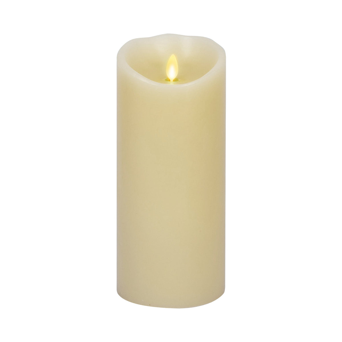 Flameless Candle, Ivory Pillar Scallop Top 4" Width for Bedrooms, Living Rooms and Everyday Candlelight Ambience, 3 Size Options image 14