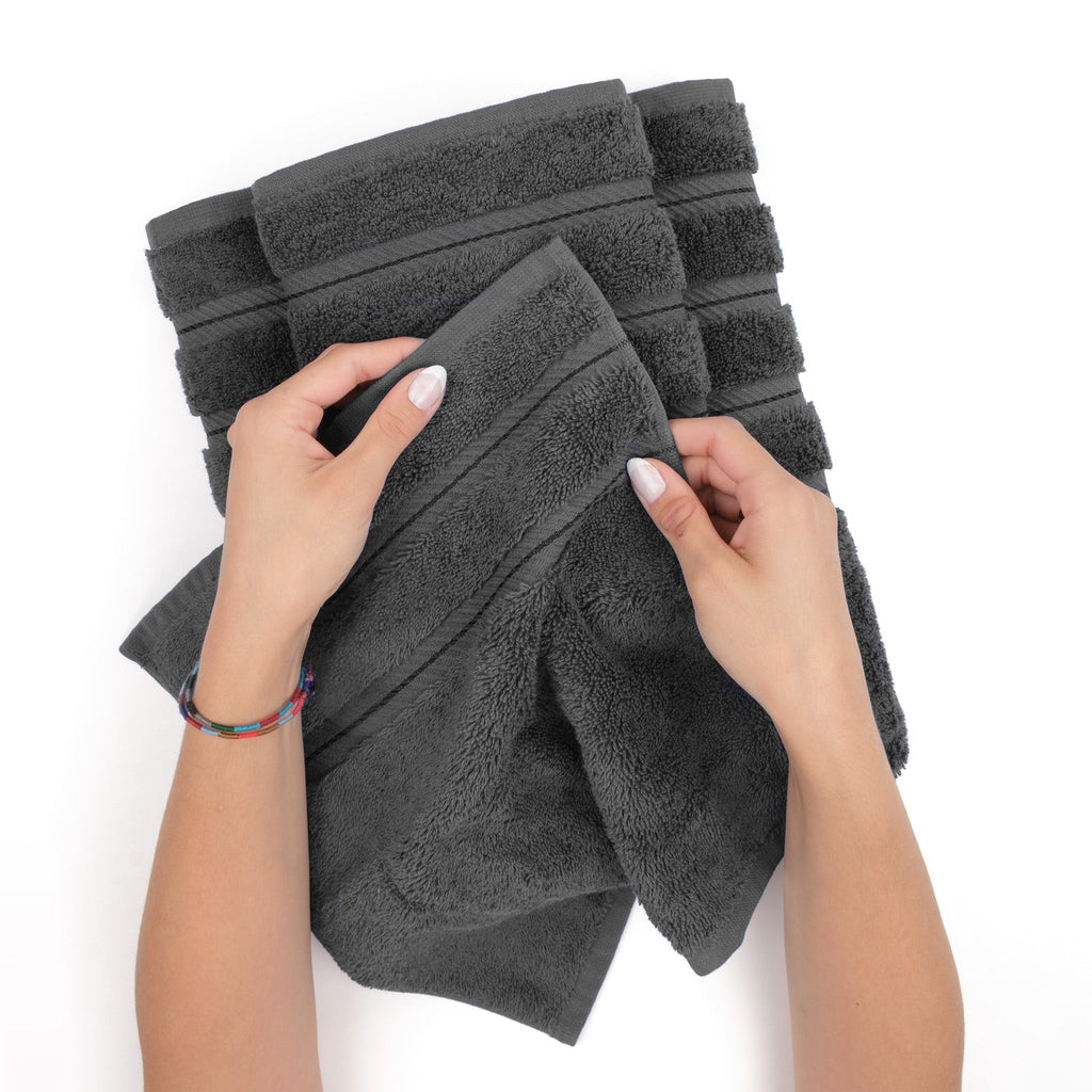 Bath Towel Set, 100% Cotton Turkish Towels for Bathroom, 4 for Home Bathrooms and Everyday Care, 21 Color Options image 14