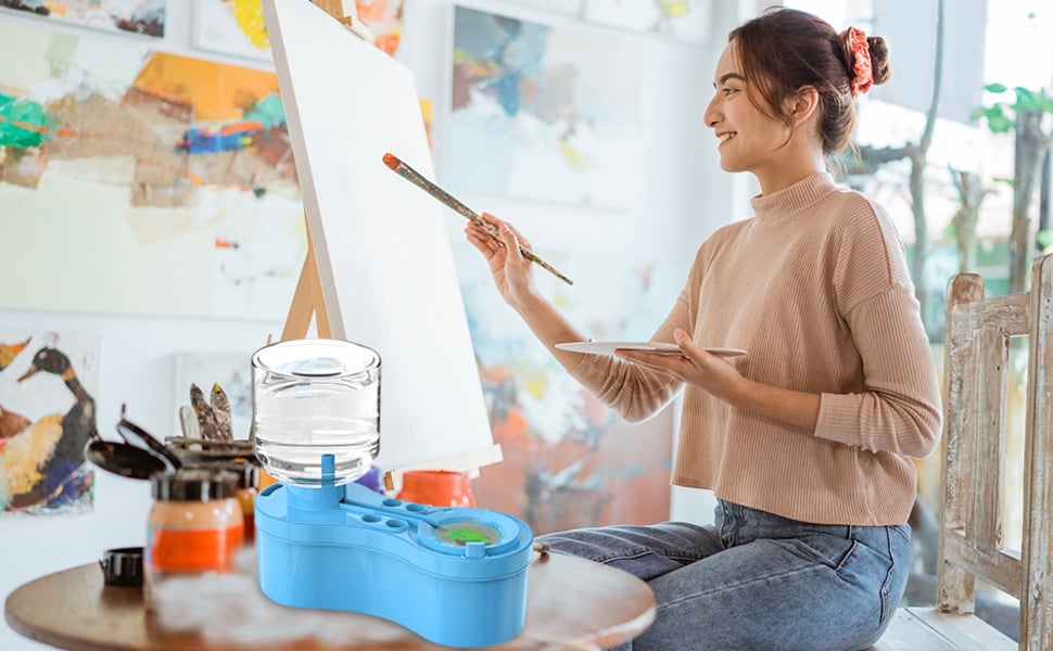 Drinkware, 🎨🔥Universal Crafts Paint Brush Cleaner Rinse, Lightweight Design for Kitchen Tables, Workspaces and Daily Hydration image 14