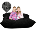Bed Pillow, 5.5 Ft Bean Bag Chair Floor Replacement Cover, Machine-Washable Care for Sleeping, Reading and Bedroom Comfort, 8 Color Options image 14