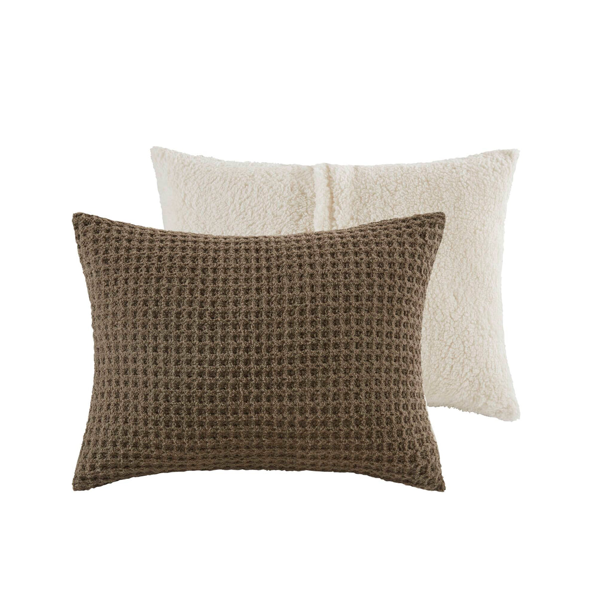 Bed Comforter, Riordan Waffle Knit Chenille Set, Machine-Washable Care for Everyday Bedding and Comfortable Sleep, 3 Sizes and 4 Colors image 14