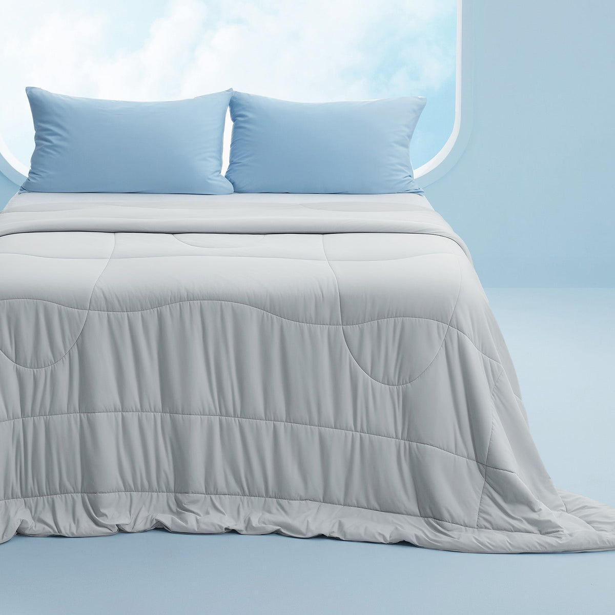 Bed Comforter, Reversible Cooling, Lightweight Design for Year-Round Bedroom Comfort and Restful Sleep, 7 Sizes and 4 Colors image 14