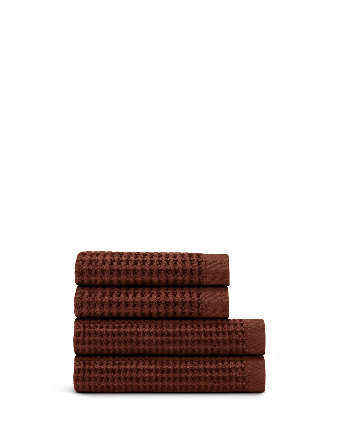 Bath Towel Set, Supima Waffle 4pc Bundle for Home Bathrooms and Everyday Care, 13 Color Options image 14